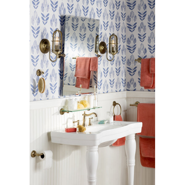 Elements Of Design White Ceramic Specialty Console Bathroom Sink with